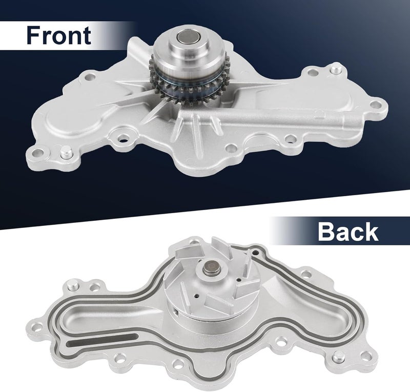 LDMINDA AW6348 Water Pump with Gasket Compatible with Ford Edge Fusion Flex Explorer Taurus 2011-2019 Compatible with Lincoln MKS MKZ MKT MKX MAZDA 6 CX9 with Double-Row Sprocket Engine 3.5L 3.7L - Image 5